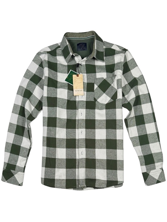 Nomad Other - Nomad Mens Thermal Lined Flannel Shirt - NWT Medium White / Green - #48807-F8